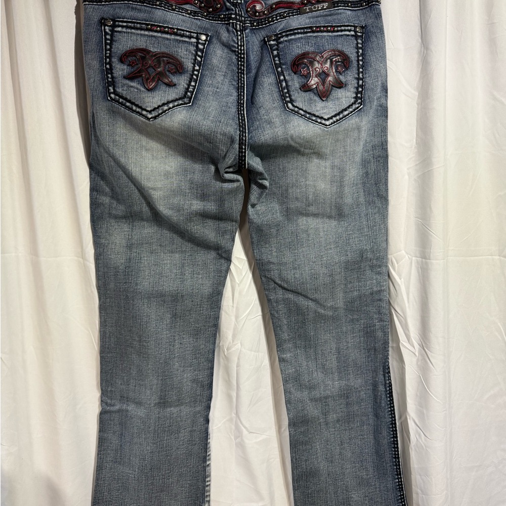 Cowgirl Tuff Embroidered Women's Jeans sz 36 x 33 (C1E)